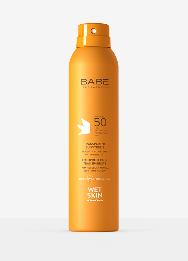 Protecție solară trasparentă Wet Skin SPF 50+ 200ml